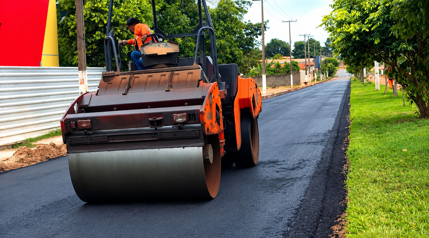 Foto 3 da obra Recuperação asfáltica e sarjetas da avenida Kenedy - Vila Ildemar