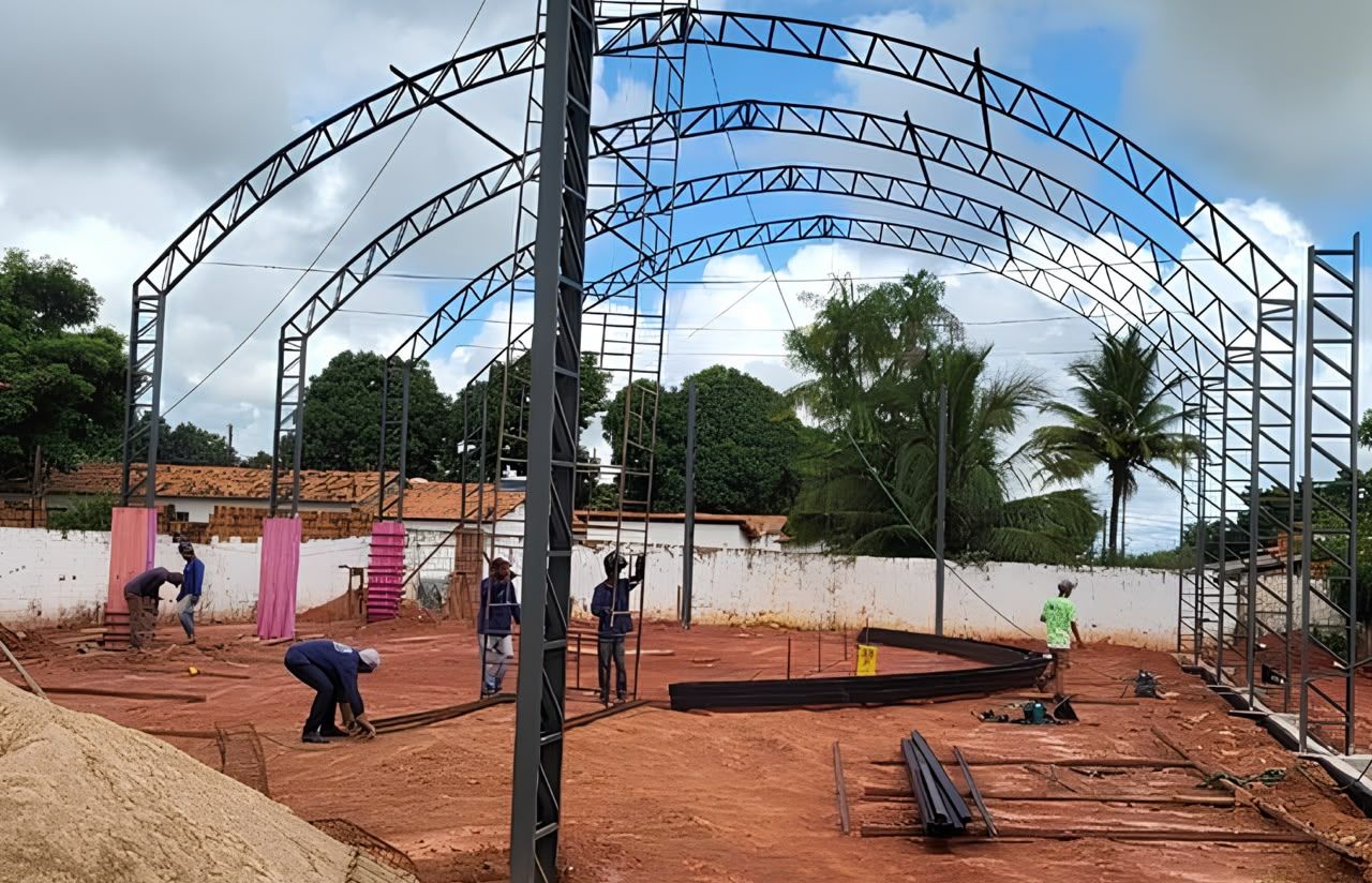 Foto 9 da obra Reforma e a construção de uma cobertura para a quadra poliesportiva localizada no povoado Novo Bacabal