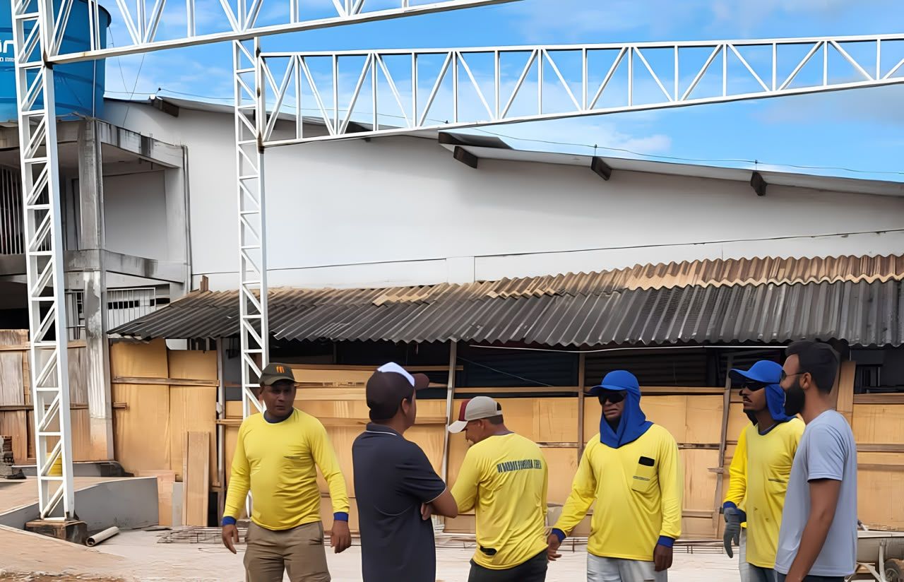 Foto 3 da obra Reforma e a construção de uma cobertura para a quadra poliesportiva localizada no povoado Novo Bacabal